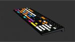 Logickeyboard Blender 3D PC ASTRA backlit Color coded shortcut Keyboard