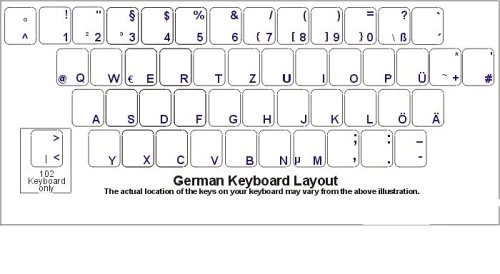 Blue Characters for Light Colored Keyboards