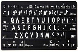 LogicKeyboard, Large Print, Mini Bluetooth Keyboard, Apple iPad, iPhone