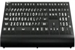 Logickeyboard Largeprint White-on-Black