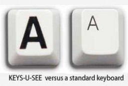 Keys-U-See Wireless Large Print Keyboard and Wireless Mouse Bundle Set