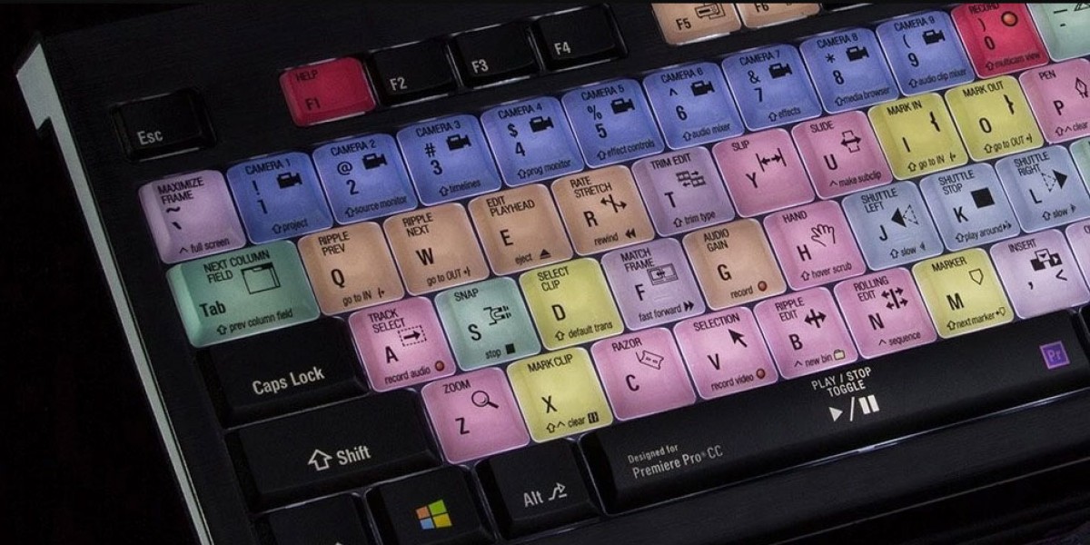 Logickeyboard Adobe Premiere Backlit Astra English USB Wired Keyboard
