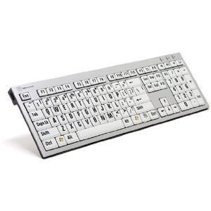 Visually Impaired Large Print Computer USB Wired Keyboard Slim