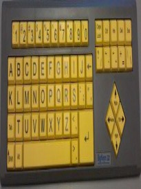 AbleNet BigKeys LX ABC Large Print USB Keyboard - Yellow Keys with Black Characters 12000012