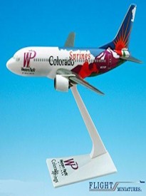 Western Pacific Colorado Boeing 737-300 Airplane Miniature Model Plastic Snap Fit 1:200 Part# ABO-73730H-401